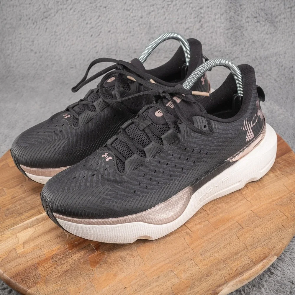 2023‎ Under Armour HOVR Infinite Pro Black Rose Gold Women's Size 9.5